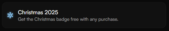 Christmas 2025 Badge