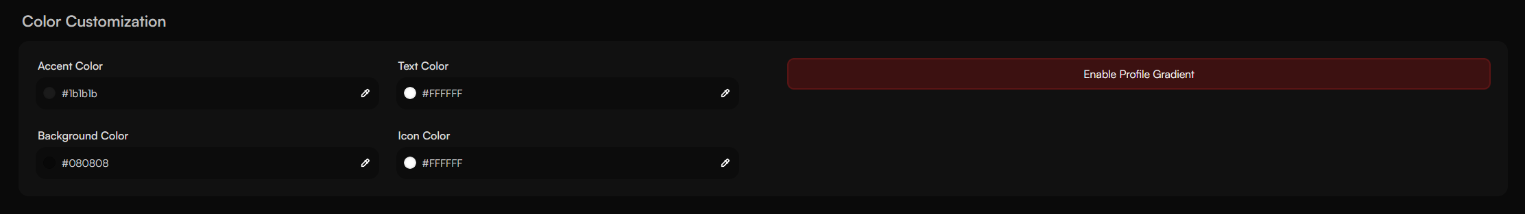 Color Customization